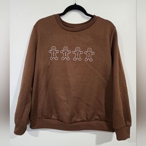 Brown Gingerbread Man Sweater